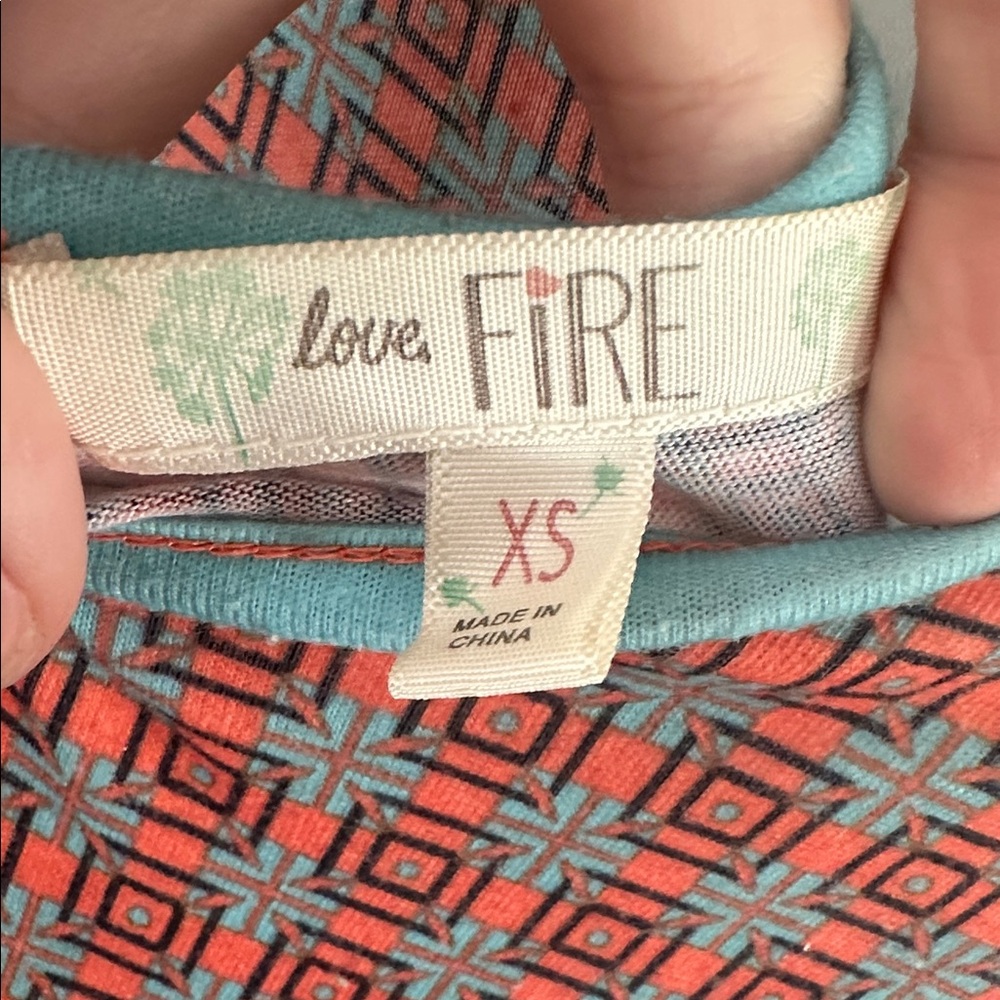 Love Fire Sleeveless Printed Dress - Picture 3 of 4